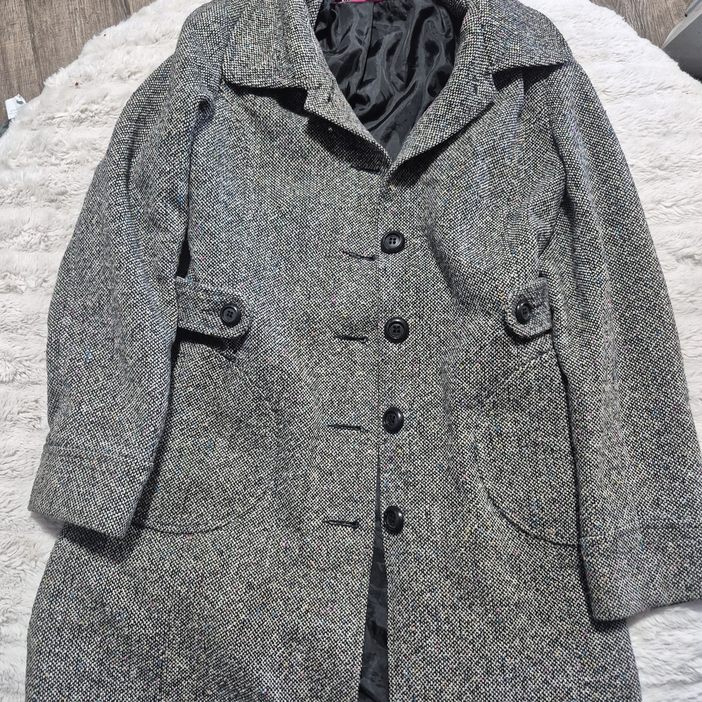 American Rag Women's Black and Gray Pea Coat